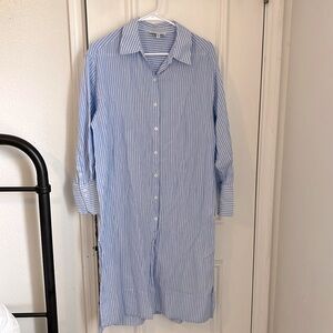 Blue & White Striped Dress